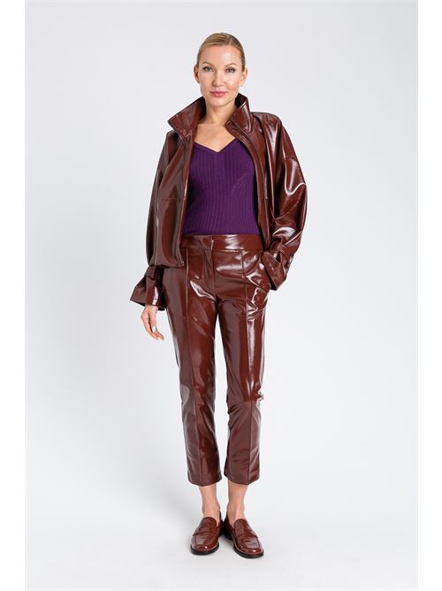 giacca ecopelle vernice TWINSET | 252AP239012562