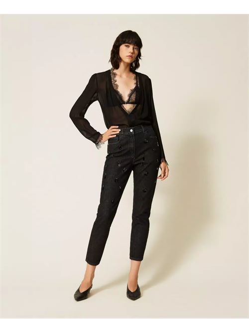 jeans con pietre TWINSET | 262AP208001103