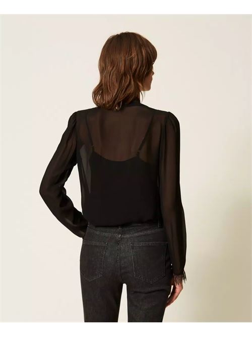 blusa con pizzo TWINSET | 262AP228200006