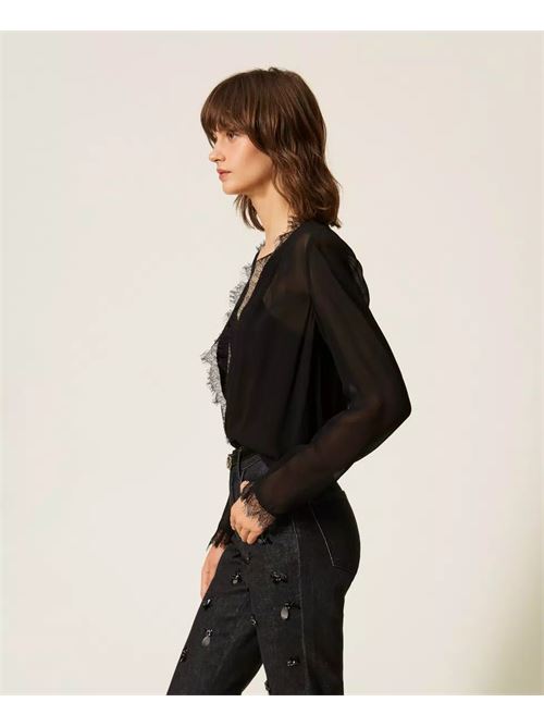 blusa con pizzo TWINSET | 262AP228200006