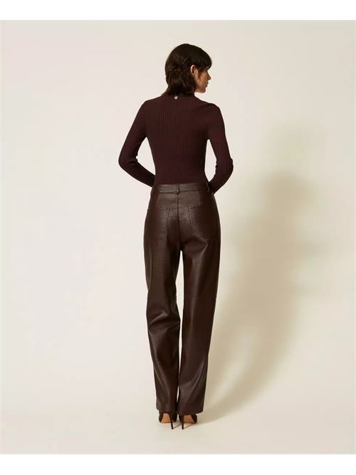 pantalone ecopelle TWINSET | 262AP229213655