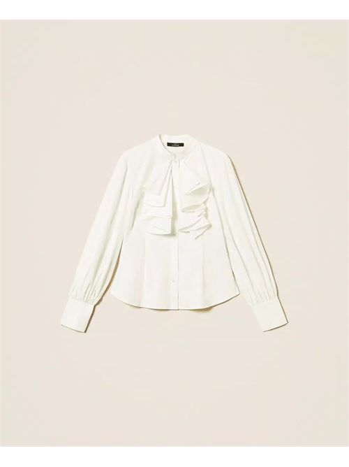 camicia con volant TWINSET | 262AP241000526