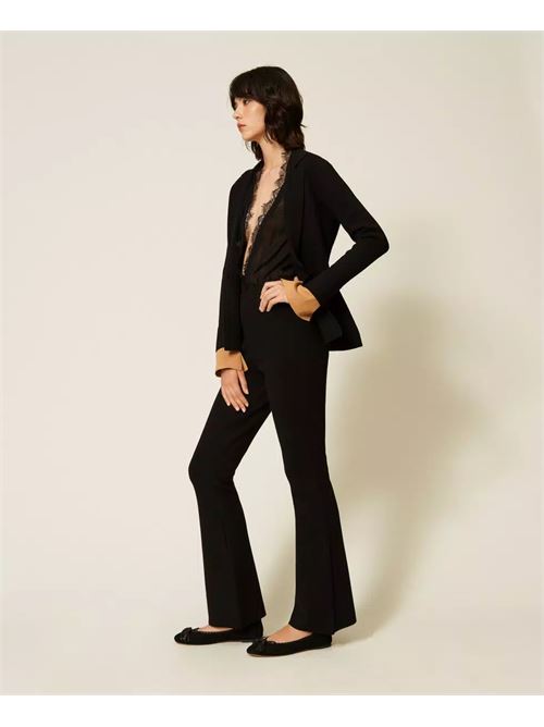 pantaloni flare maglia TWINSET | 262AP325300006
