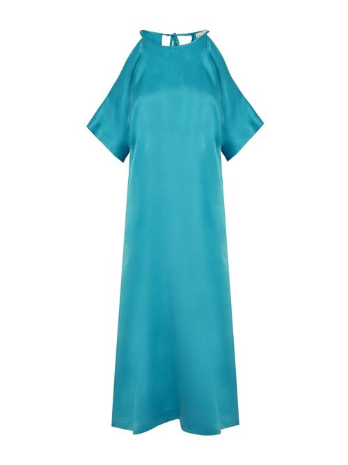 abito satin turchese SFIZIO | 25FE6497SATIN700