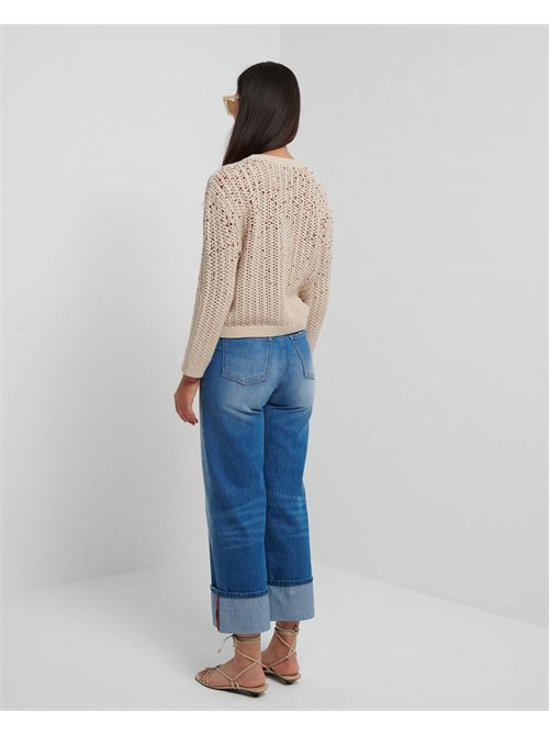 maglia cristalli SFIZIO | 25FE8671HAVANA203