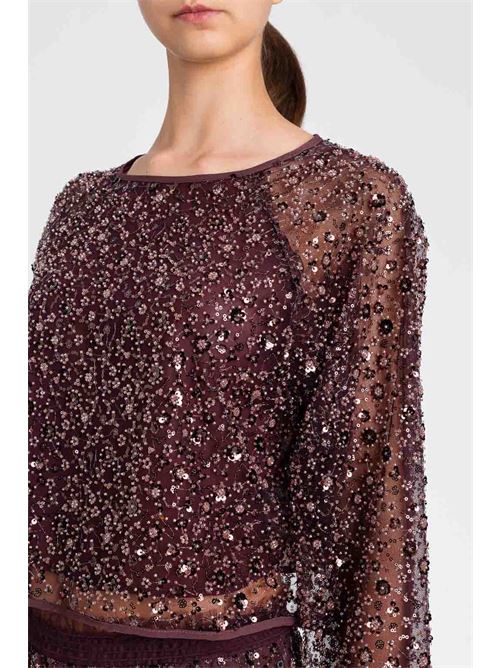 blusa con perline TWINSET | 252AP227212562