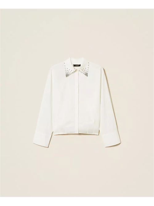 camicia colletto strass TWINSET | 261AP212500526