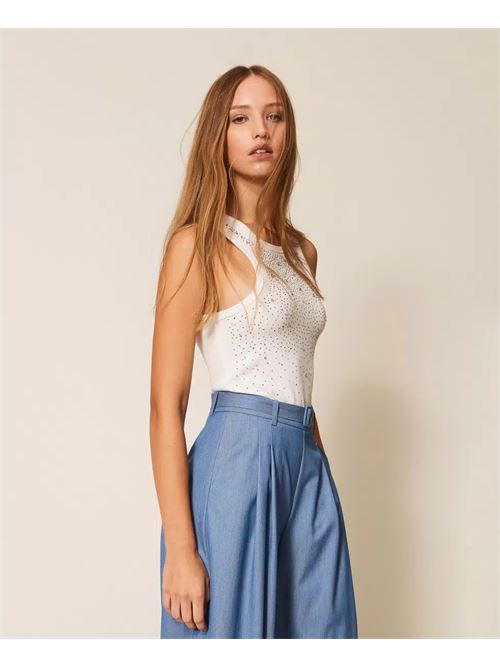 canotta strass TWINSET | 261AP220100526