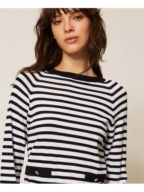maglia a righe TWINSET | 261AP304011008